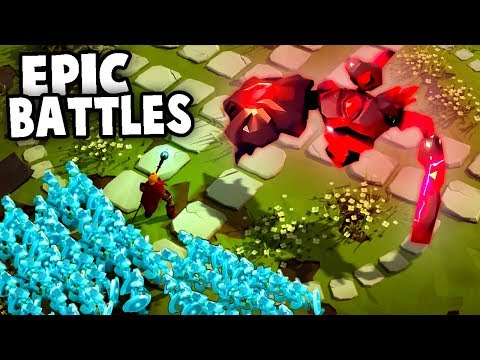 EPIC Battles vs GIANT Golems! (Masters of Anima Gameplay)