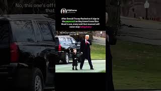 Donald Trump flashes X sign to paparazzi and fans cant stop laughing #donaldtrump