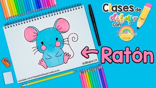 Cómo dibujar un RATÓN PASO A PASO - Dibujo FÁCIL y BONITO