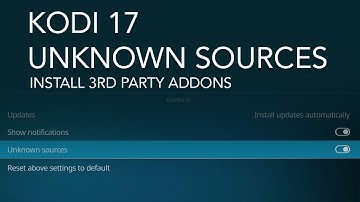 Kodi 17 Unknown Sources