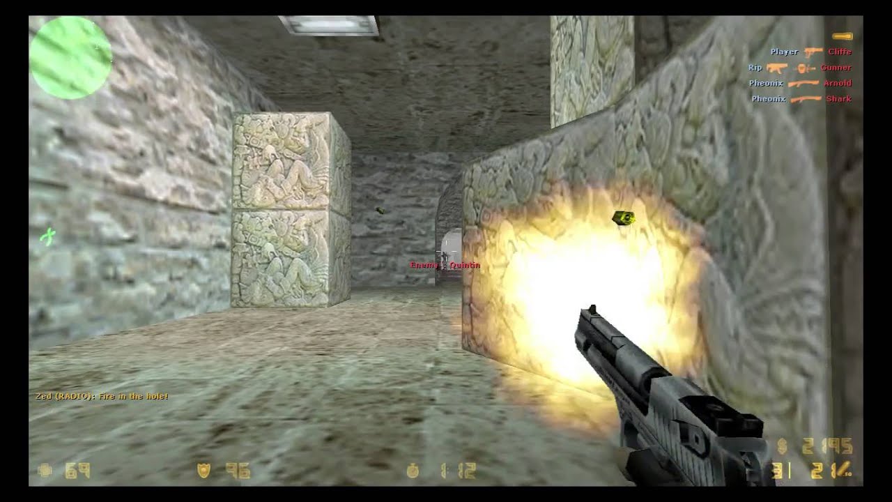 CS 16 de aztec smg shotgun battle