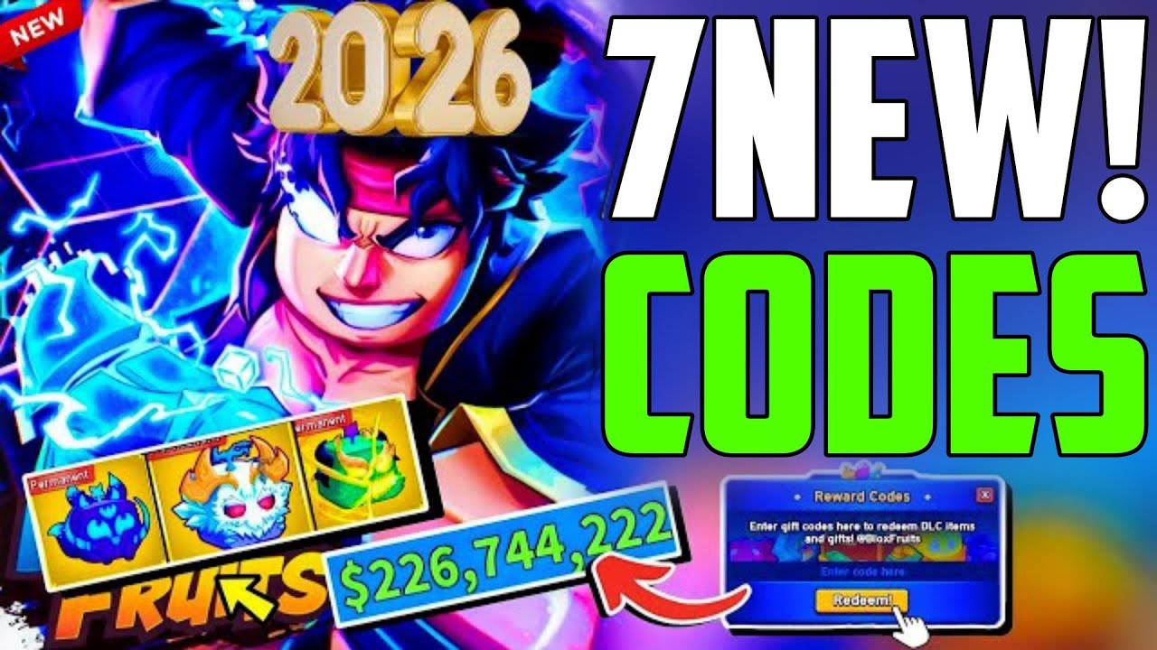 *NEW CODES*✅UPDATE! ALL WORKING BLOX FRUITS  REDEEM CODES JANUARY 2026 | BLOX FRUITS CODES 2026