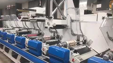 Rotační sítotisková jednotka WTS na stroji Weigang ZJR 330