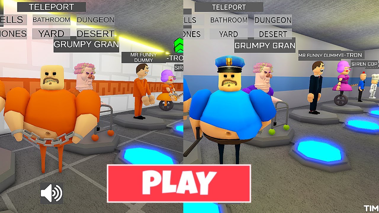 ALL BARRY Prisoner Morphs Vs Police Morphs - Papa Pizza, Grumpy Gran ...