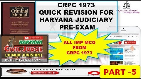 QUICK REVISION  CRPC PART 5 #law #crpc #criminallaw #rjs #haryanajudiciary #utkarshlawclasses
