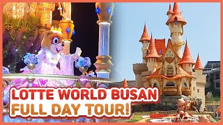 NEW AMUSEMENT PARK IN KOREA!! | LOTTE WORLD BUSAN GRAND OPENING | FULL DAY TOUR | KOREA VLOG