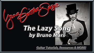 YGS - The Lazy Song - Bruno Mars -  Beginner Acoustic Guitar Lesson 720p