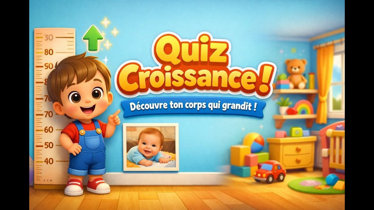 Quiz La Croissance pour Enfants - Comment Ton Corps Grandit ? 👶