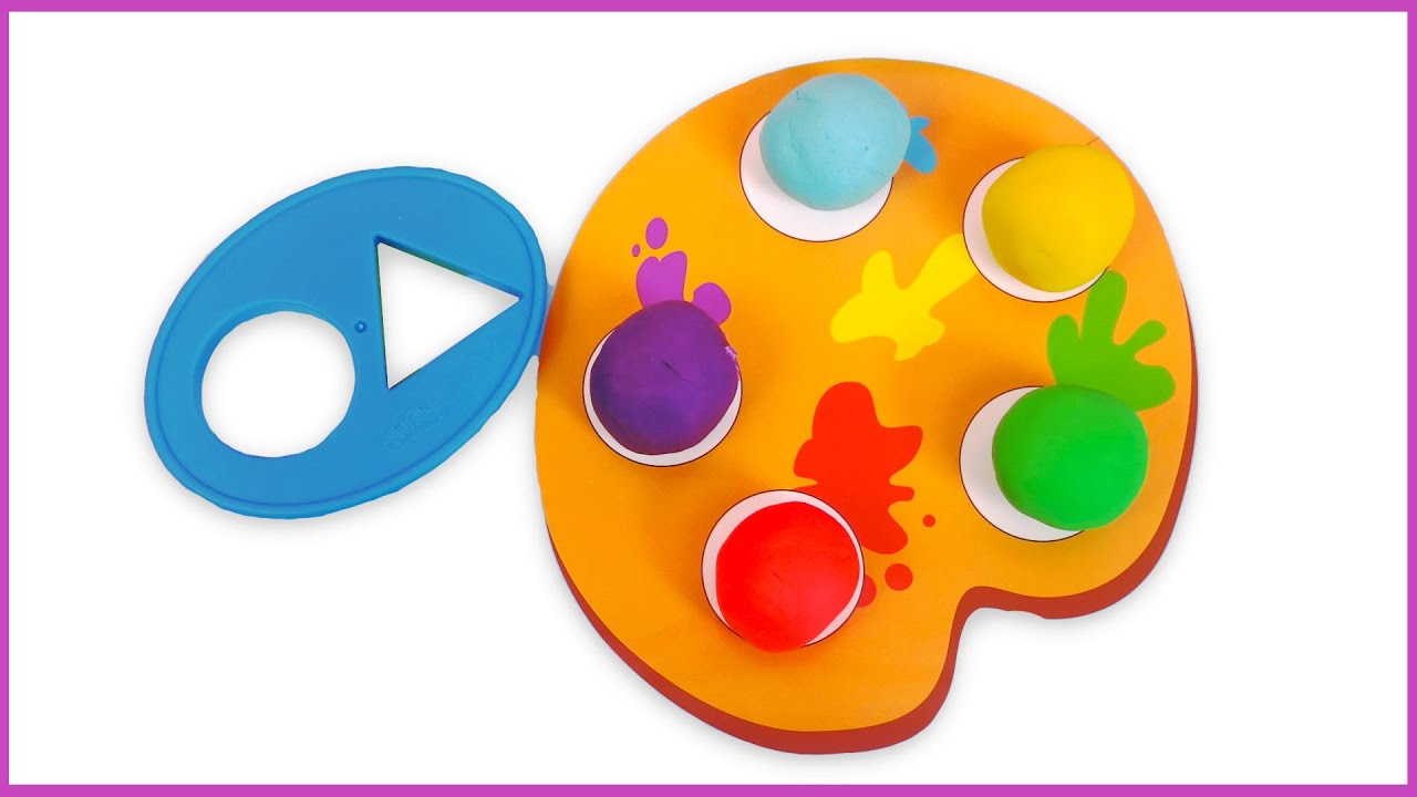 Apprendre les Couleurs et Formes avec de la Pâte à Modeler
