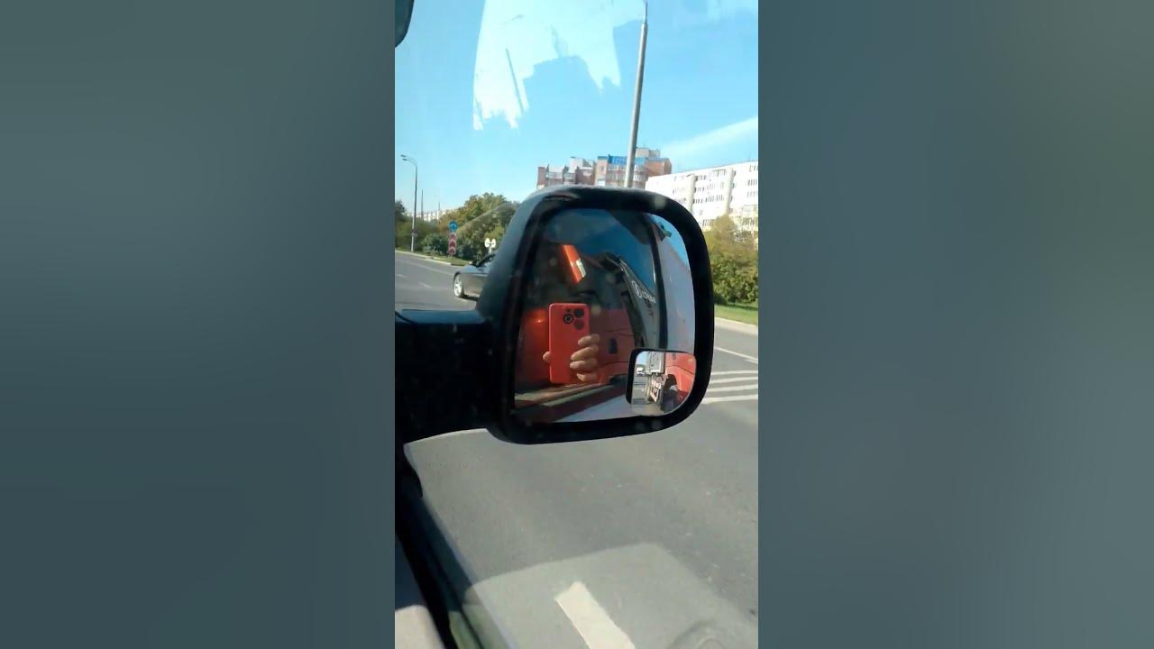 Еду на машине и снимаю на телефон зеркало боковое. - YouTube