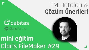 Mini FileMaker Eğitimi: FileMaker Hataları ve Çözüm Önerileri #29 #filemaker #filemakereğitim