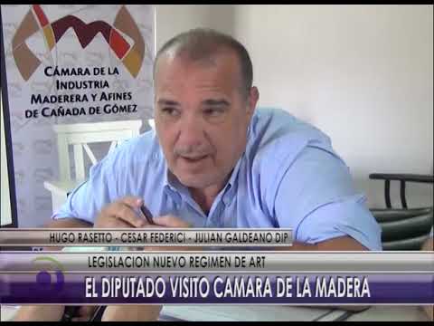D767 NOTA HUGO RASETTO   CESAR FEDERICI   JULIAN GALDEANO DIP   EL DIPUTADO VISITO CAMARA DE LA MADE