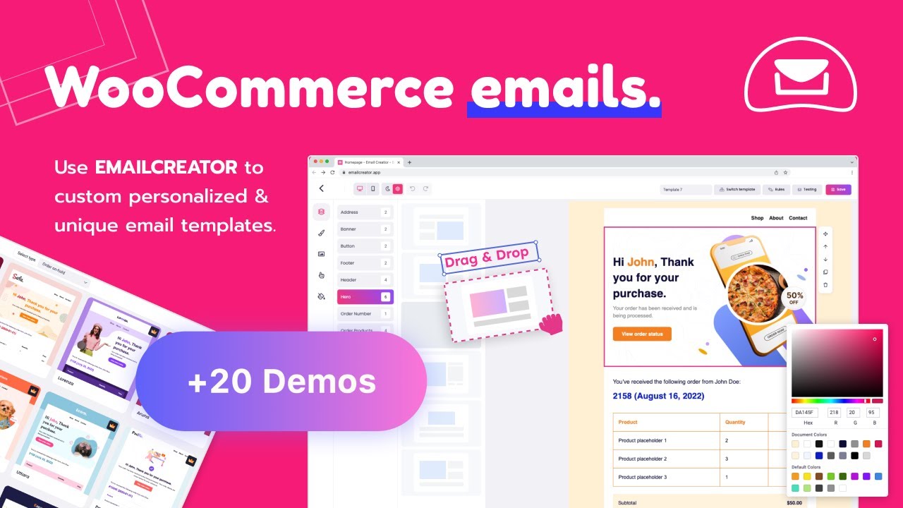 [FREE Woo Email Customizer] Customize Woo email templates with Email ...