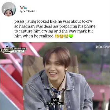 Haechan is literally me when my friends cry 🤣 #nct #nctdream #haechan #jisung #donghyuk #parkjisung