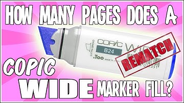 How Many Pages Does a Copic WIDE Marker Fill!!?