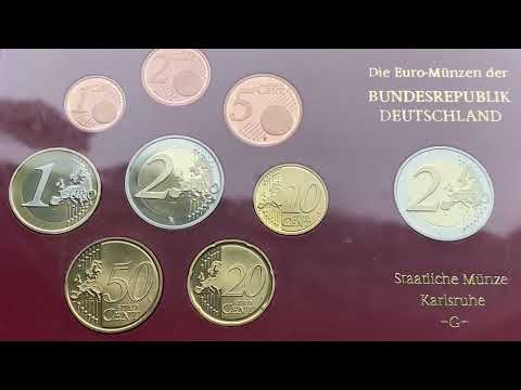 2 euro 2011 Germany 50 20 10 5 1 Cent Proof Coins ~20€