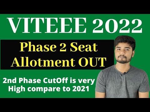 VITEEE Phase 2 Result Declared - High Cut Off in Vellore and Chennai