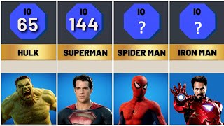 IQ Comparison: Marvel and DC #iq #comparision