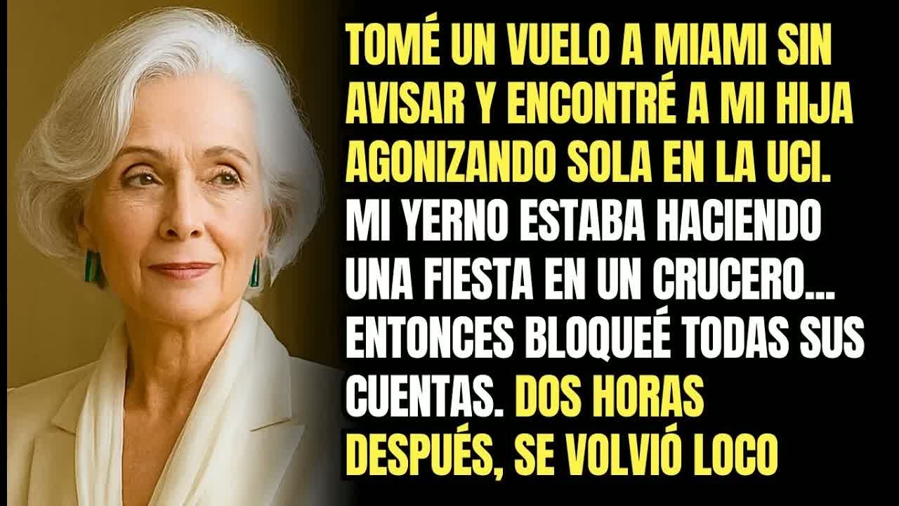 Tomé Un Vuelo A Miami Sin Avisar Y Encontré A Mi Hija Agonizando Mientras Mi Yerno Celebraba