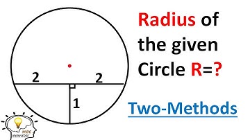 Find the Radius of the Circle | How do solve for Radius | Math Geometry Olympiad problems