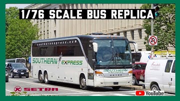 1:76 Scale Custom Southern Express Setra S417hdh Diecast Bus Replica!
