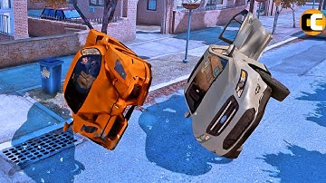 GTA 4 Real Car Crashes Compilation with Slow Motion #3
