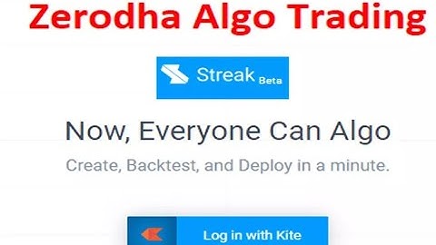 How to use Zerodha Streak in Tamil