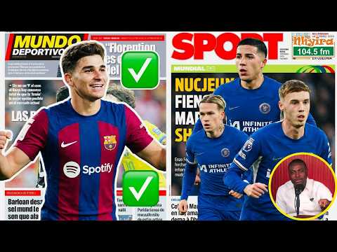 Barcelona Julian Alvarez Dream Hits a Twits! chelsea Next 3 signings finall revealed