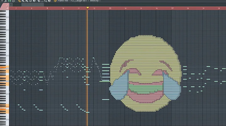 What Face With Tears of Joy Sounds Like - MIDI Art