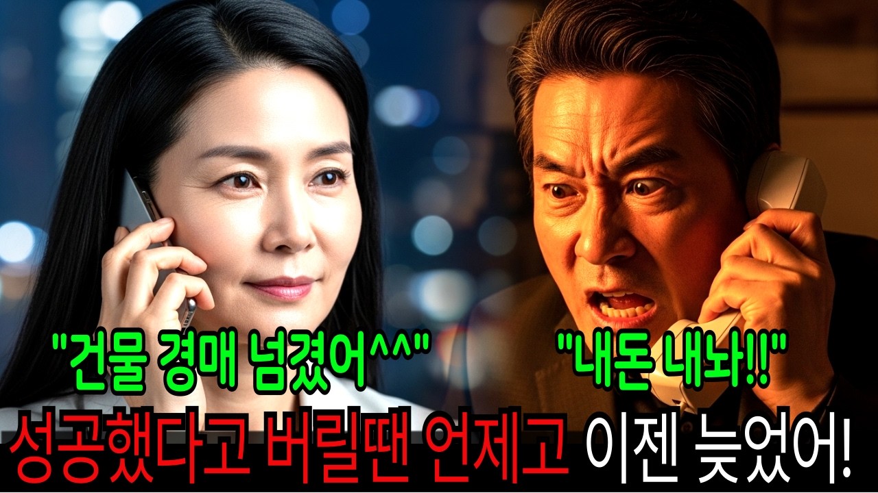 성공했다고 날 버리더니 돈 빌려달라는 전남편에게 여보, 나 당신 상가 '경매' 넘겼어 했더니 무릎꿇고 오열하네요