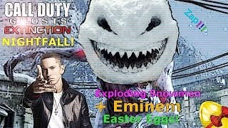 COD GHOST "Zap!!!" Exploding Snowmen on Extinction Nightfall + Eminem Easter Eggs! (Onslaught DLC) Net Worth