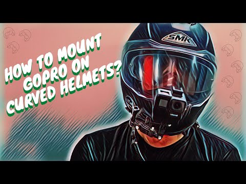 Como montar qualquer GoPro em capacetes curvas & abertos. #motovloggerhacks