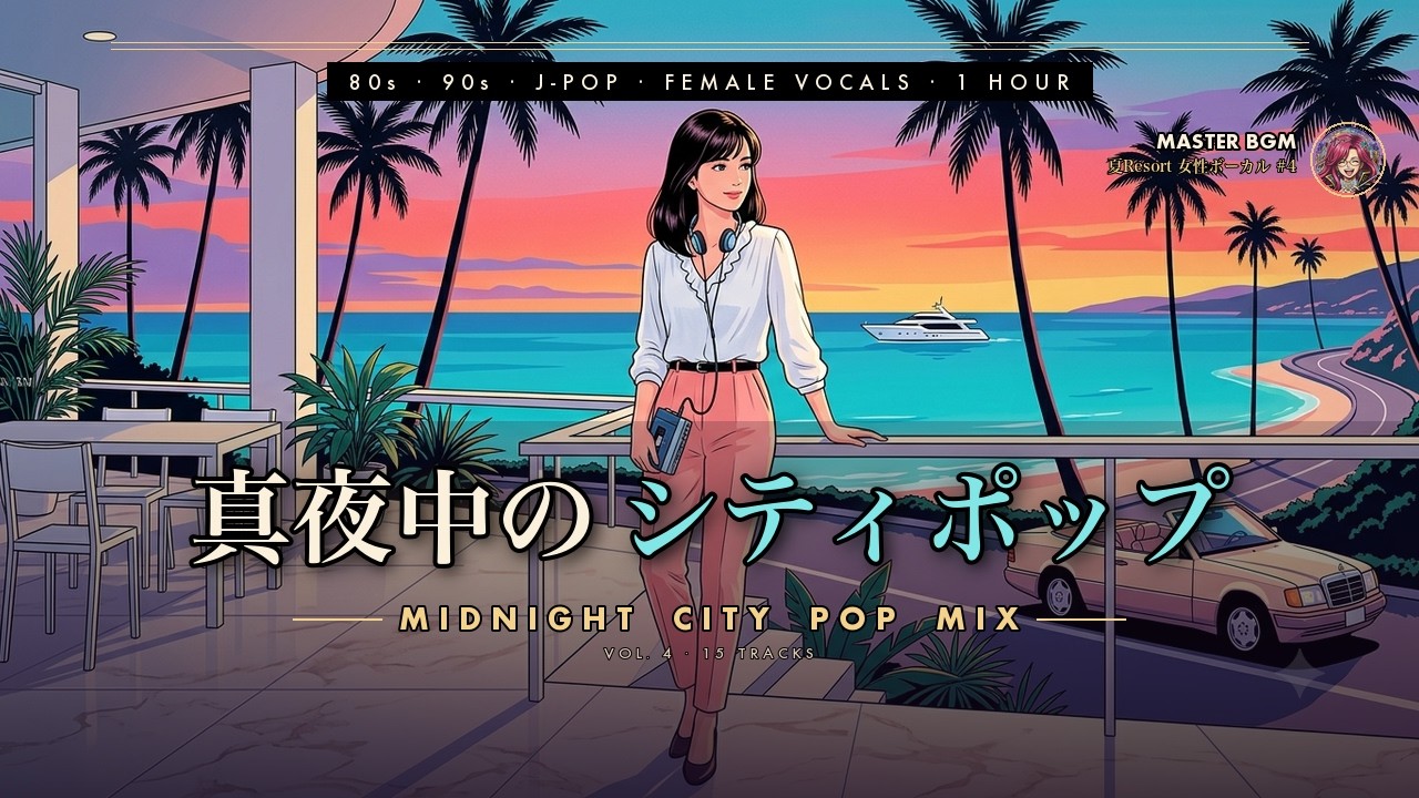 真夜中のシティポップ】80s 90s 女性ボーカル 途中広告なし J-Pop