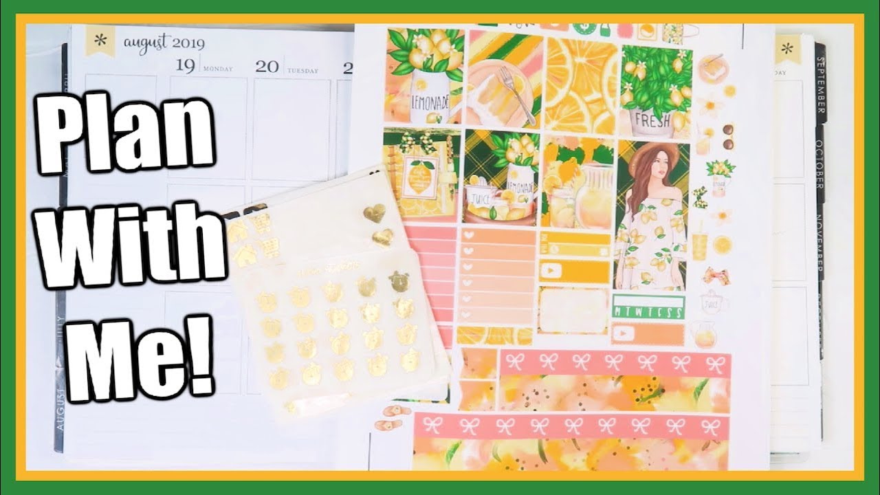 Plan With Me! Hello Sunshine printable | BeaYOUtiful Planning - YouTube