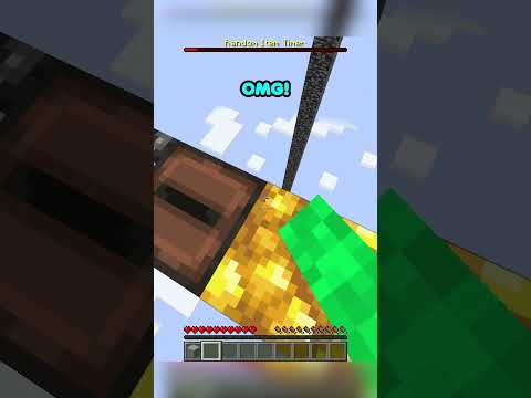 He fell then this happened to me #minecraft #minecraftshorts