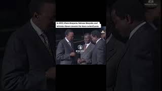 In 2002, Uhuru Kenyatta, Kalonzo Musyoka, and  Nicholas Biwott attended the Kanu cocktail party.