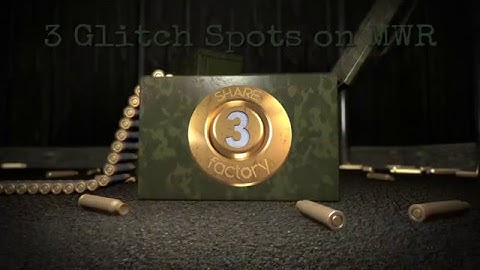 COD MWR - Top 3 Glitch Spots on Crash and Backlot