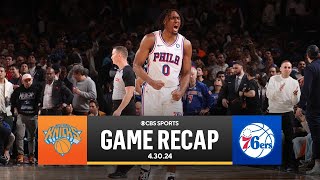 2024 NBA Playoffs: Maxey scores 7 POINTS IN 15 SECONDS to FORCE Game 6 vs. Knicks | CBS Sports by CBS Sports 3,870 views 4 days ago 9 minutes, 59 seconds