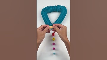 TUBE ASMR robot sound change COLOR! ASMR #diy #satisfyingvideo #relaxing #creative #oddasmr #color