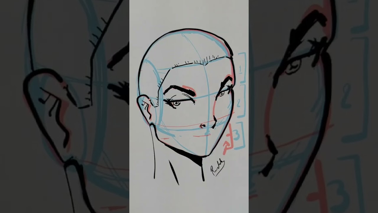 No sabes donde dibujar la boca! Aquí te ayudo 