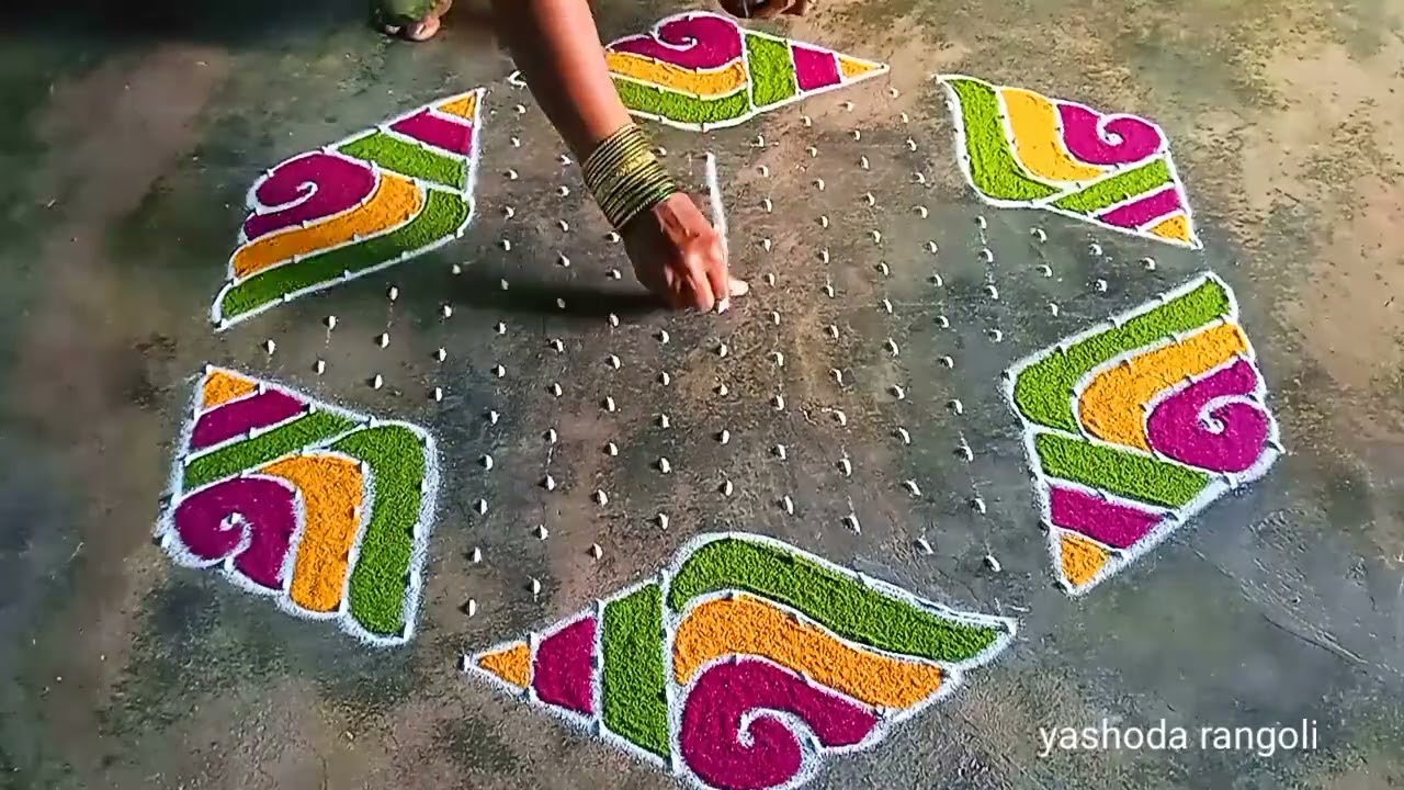 19+10 dots tulasi vivaha🌺 and karthika masa festival🌺 special beautiful rangoli🌺 easy rangoli design