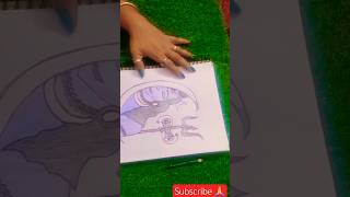 " Half Moon में छिपे भोलेनाथ !🌛✨ हर हर महादेव#shorts#art#trending #youtube#yt
