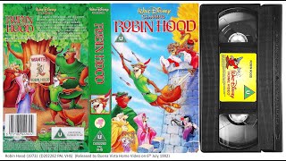 Robin Hood 1973 film (6th July 1992 - UK VHS)