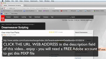 Dreamweaver CSS5.5 Tutorial PHP forms email contact form clear fields part 4