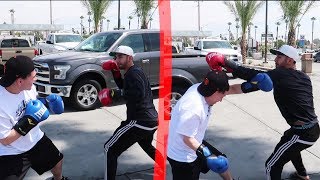 ¡Boxeo Challenge en la Calle! LAS VEGAS Parte 1 (BayBaeBoy Vlogs)