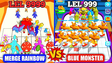 Merge Master Blue Monster Vs Merge Rainbow Freinds Monster Part 2 - Android iOS Gameplay