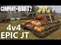 CoH2: Epic 4v4 - Veterancy 5 Jagdtiger!