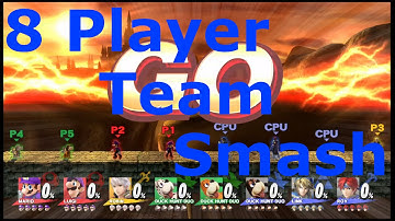 Super Smash Bros Wii U - 8 Player Team Smash Bridge of Eldin