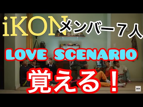 iKONのメンバーを大ヒット曲 LOVE SCENARIOで覚える！！