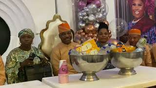 MC OLUOMO AT THE 60TH BIRTHDAY CELEBRATION OF ALHAJA SUMONU SHERIFAT AINA